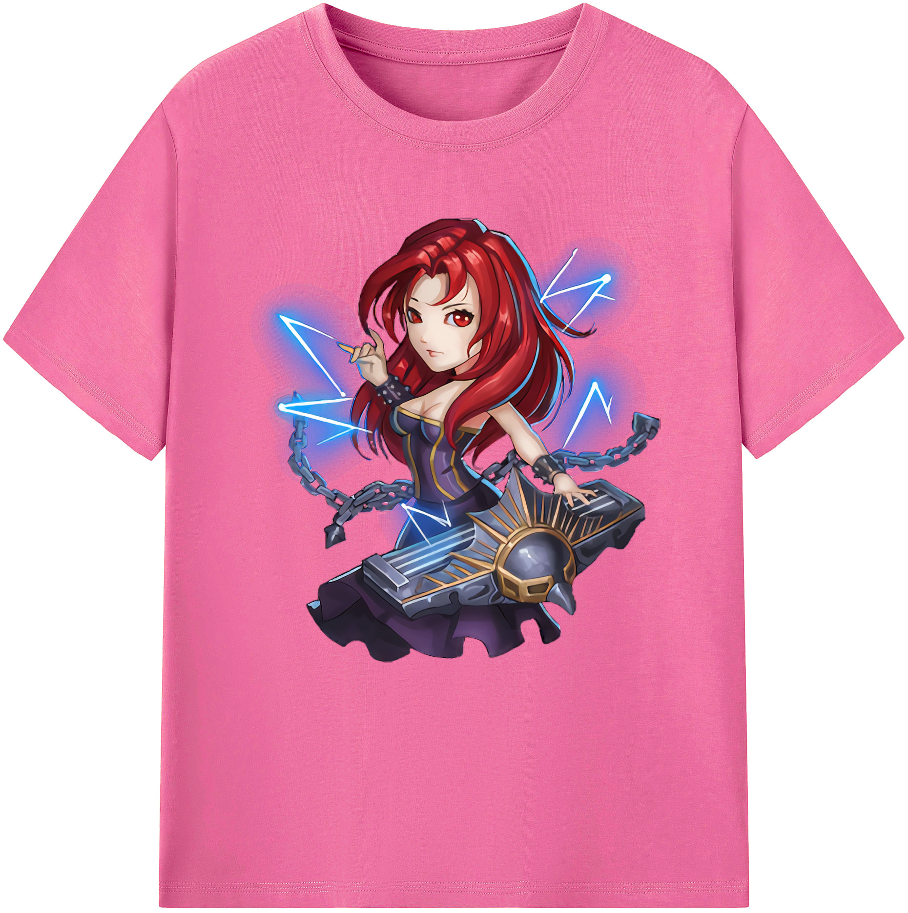 （画像用） リーグ・オブ・レジェンド League of Legends LOL レディースカジュアルプリントTシャツ（綿100％）